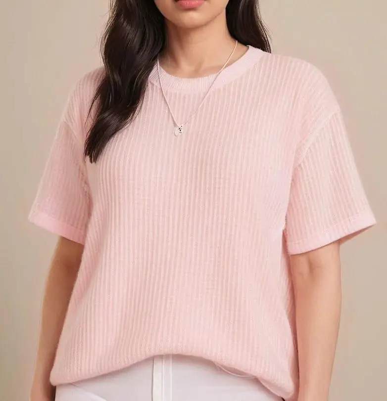 knitted t shirt womanwear