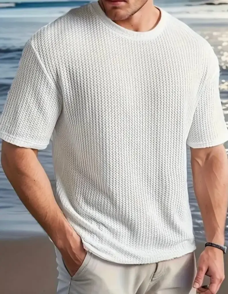 white knit oversized