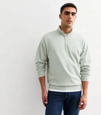 light green zipper sweatshirt