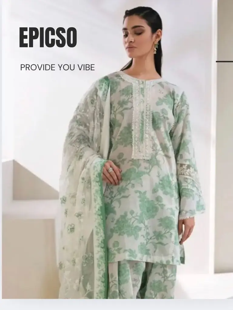 3 piece lawn unstiched