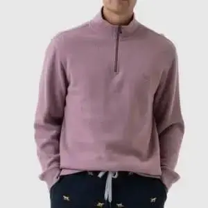 light pink zipper sweatshirt