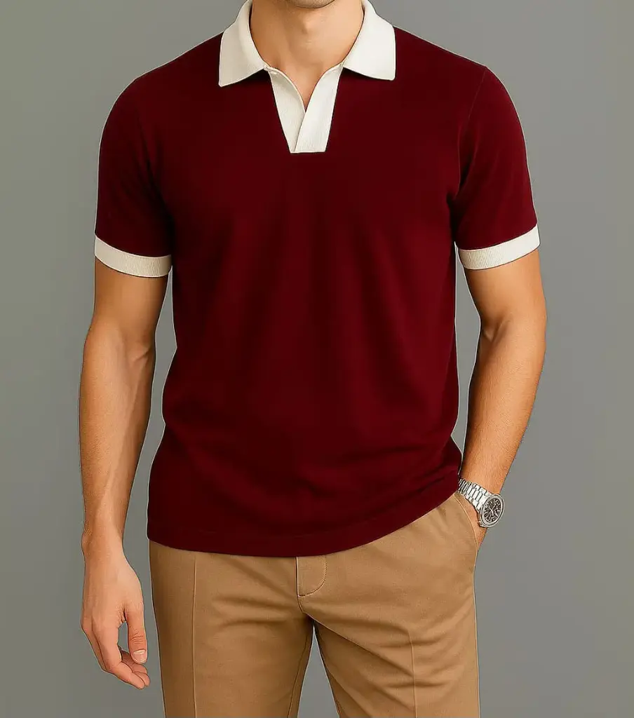 maroon polo